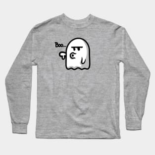 Boo Ghost Design Long Sleeve T-Shirt